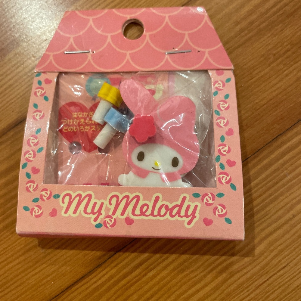 Vintage ‘70s My Melody eraser set